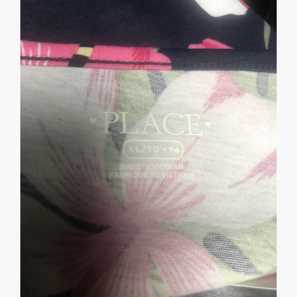 The Children’s Place Girl’s Multi Floral Skater Dress 14 NEW - Picture 6 of 6